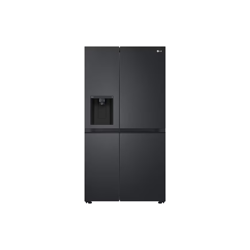 635L Side-by-Side Fridge in Matte Black Finish
