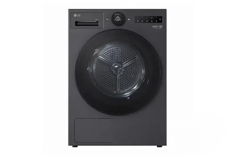 10kg Dual Inverter Heat Pump™ Dryer with LCD Screen and Auto Cleaning condenser, Black